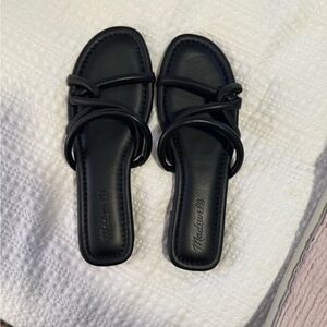 Madewell black sandals - never worn!